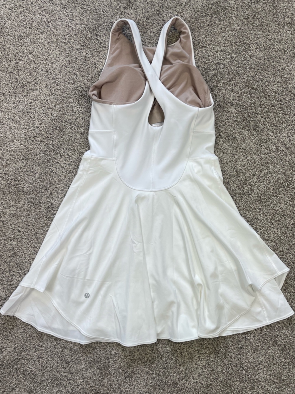 Lululemon Court Crush white tennis dress, size 6, - Picture 4 of 8